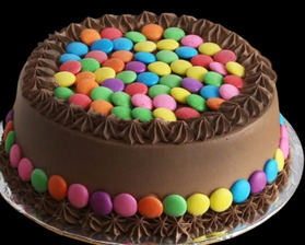 Love For Gems N Chocolate Cake