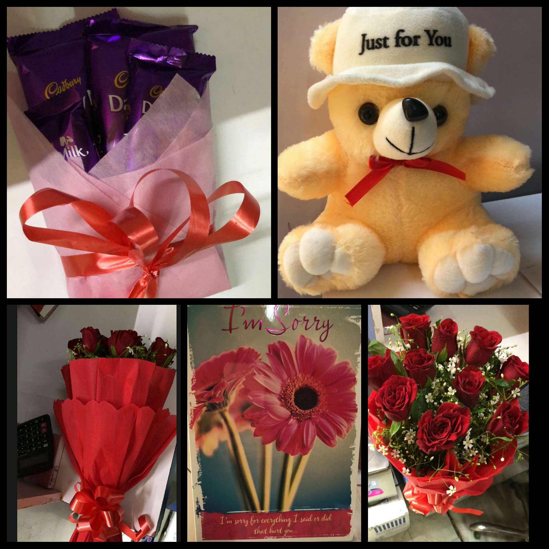Excellent Flower-teddy-chocolate Gift Combo