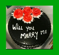 Chocolate Truffle Propose Day Cake