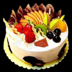 Lovely Fruits Delite Cake