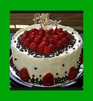 Strawberry Birthday Cake