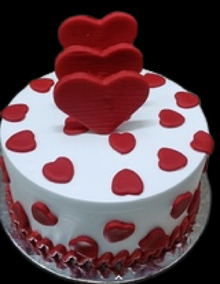 Lovely Heart Surprise Cake