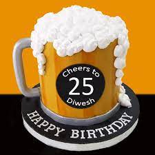 Beer Mug Cream Cake