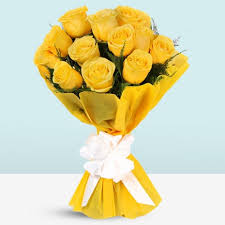 Golden Yellow Roses Bouquet