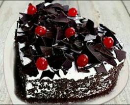 Black Forest Sweet Heart Cake