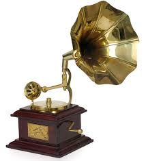 Brass Gramophone