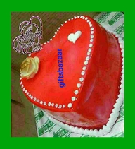 Red Heart Cake