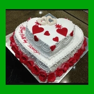 Double Decker Heart Cake