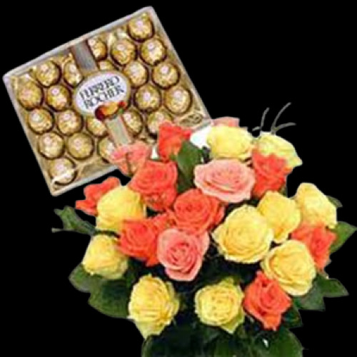 Roses With Ferraro Rochers