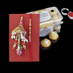 Bhai Bhabhi Rakhi With Rochers